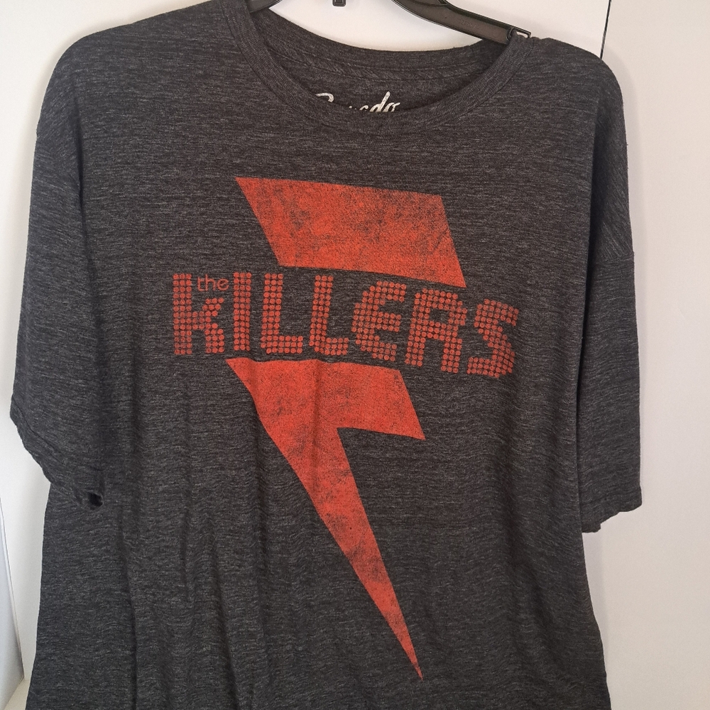 The Killers-Red Bolt-Black Soft T-shirt Size 2XL